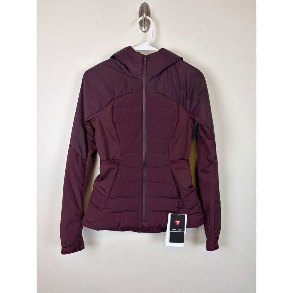 Lululemon Down For It All Jacket 2 Cassis Purple Down‎ Puffer Hooded Primaloft